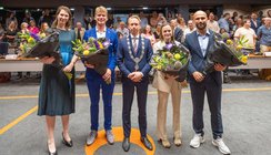 Foto van benoeming van het college Oosterhout