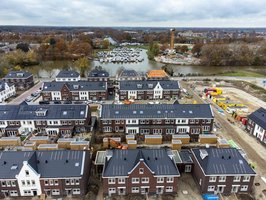 Luchtfoto nieuwbouw de Laverie