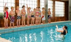 kinderen in zwembad