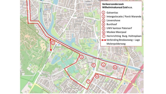 Verkeersonderzoek Wilhelminakanaal en omgeving